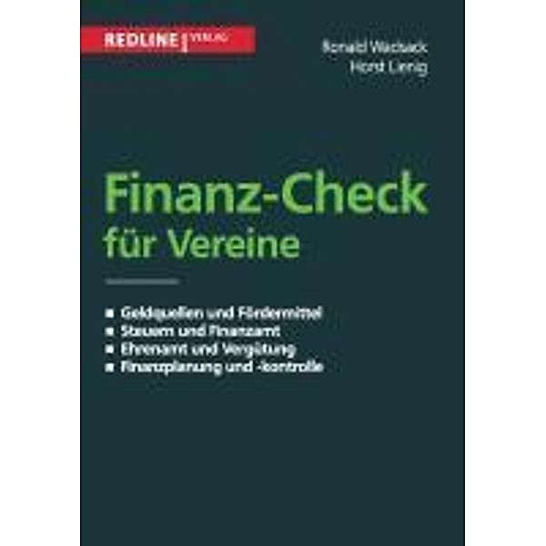 Finanz-Check für Vereine, Ronald Wadsack, Horst Lienig