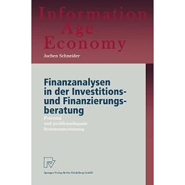 Finanzanalysen in der Investitions- und Finanzierungsberatung / Information Age Economy, Jochen Schneider