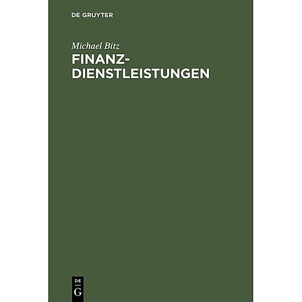 Finanzdienstleistungen, Michael Bitz