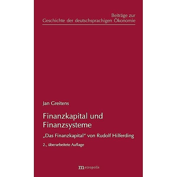 Finanzkapital und Finanzsysteme, Jan-Pieter Greitens