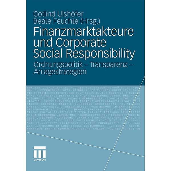 Finanzmarktakteure und Corporate Social Responsibility