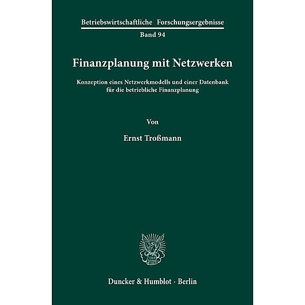 Finanzplanung mit Netzwerken., Ernst Trossmann