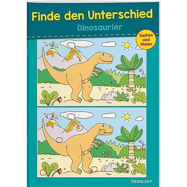 Finde den Unterschied. Dinosaurier