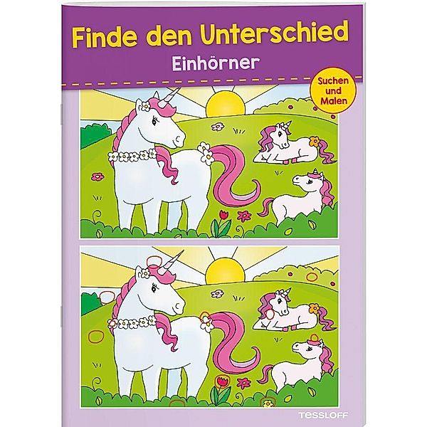 Finde den Unterschied Einhörner