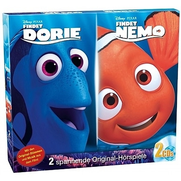 Findet Nemo / Findet Dorie,2 Audio-CDs, Walt Disney, Pixar