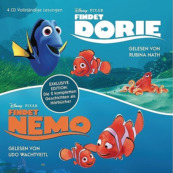 Findet Nemo - Findet Dorie,4 Audio-CDs, Walt Disney