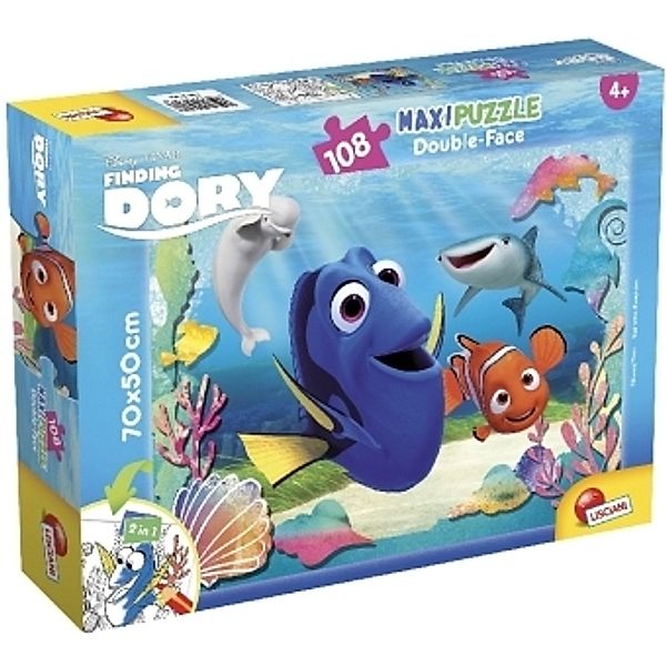 Finding Dory, Maxi-Puzzle Double-Face 108 (Kinderpuzzle)