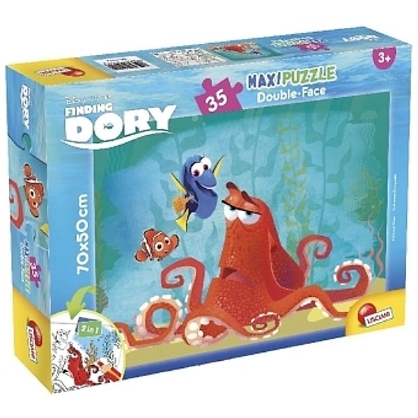 Finding Dory, Maxi-Puzzle Double-Face 35 (Kinderpuzzle)