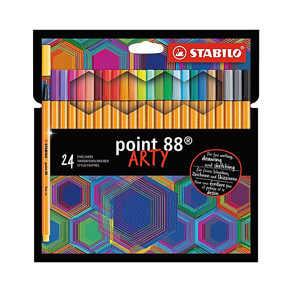 STABILO® Fineliner STABILO® point 88 ARTY 24er-Pack