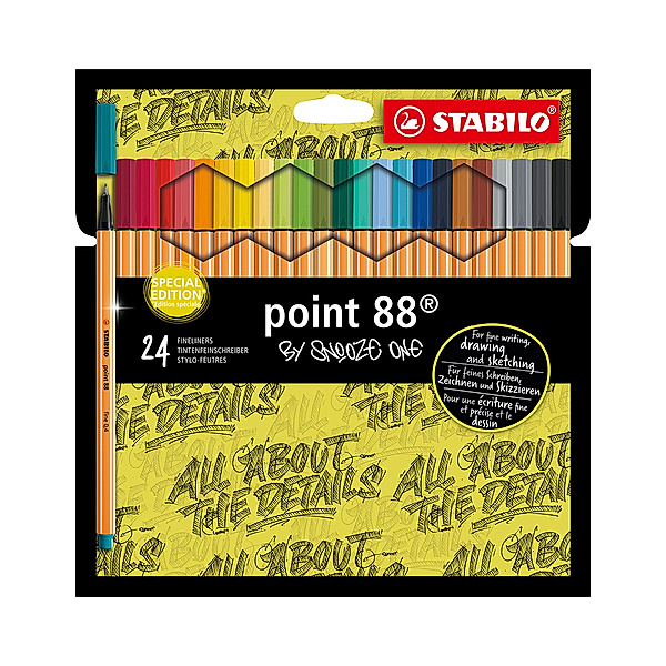 STABILO® Fineliner STABILO® point 88 BY SNOOZE ONE 24er-Pack