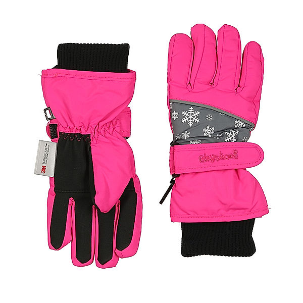 Playshoes Finger-Handschuhe SCHNEEFLOCKEN in pink