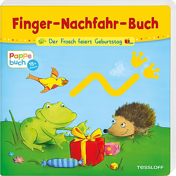 Finger-Nachfahr-Buch / Finger-Nachfahr-Buch Der Frosch feiert Geburtstag