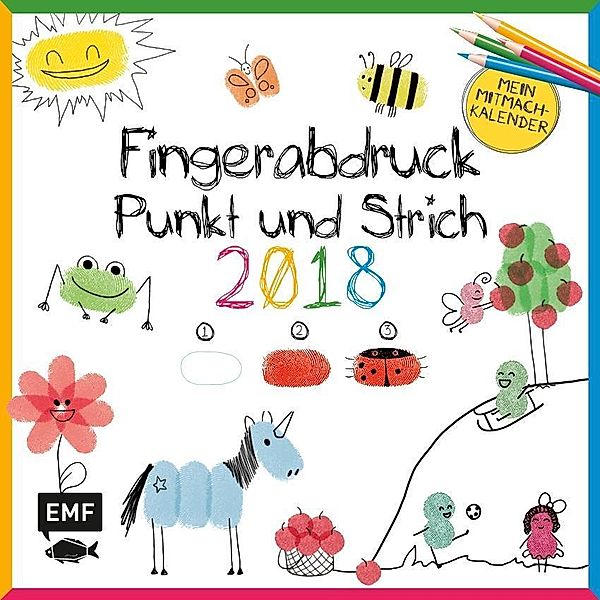 Fingerabdruck, Punkt und Strich: Mein Mitmachkalender 2018