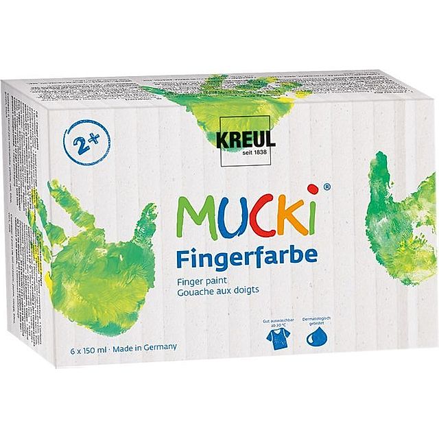 Fingerfarben MUCKI 6er-Set in bunt kaufen | tausendkind.de