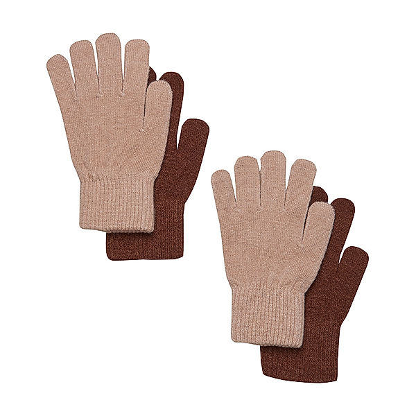 CeLaVi Fingerhandschuhe MAGIC 2er-Pack mit Wolle in tortoise shell