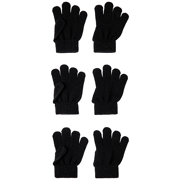 name it Fingerhandschuhe NKNMAGIC 3er Pack in black