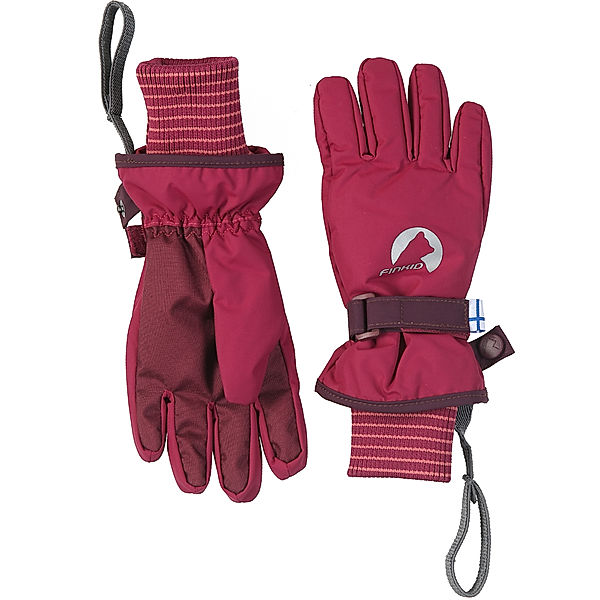 finkid Fingerhandschuhe PIKKURILLI in beet red/eggplant