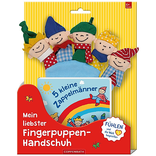 Tartuffoli Fingerpuppen-Handschuh 5 KLEINE ZAPPELMÄNNER