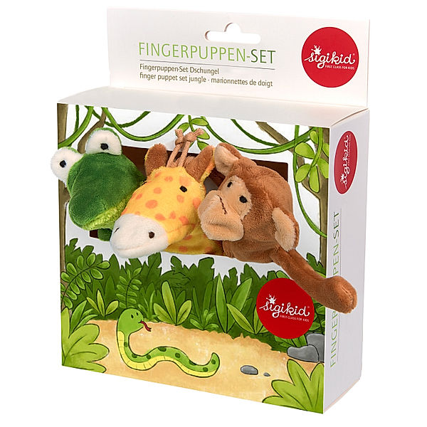 Sigikid Fingerpuppen MY LITTLE THEATRE - DSCHUNGEL 3er-Pack