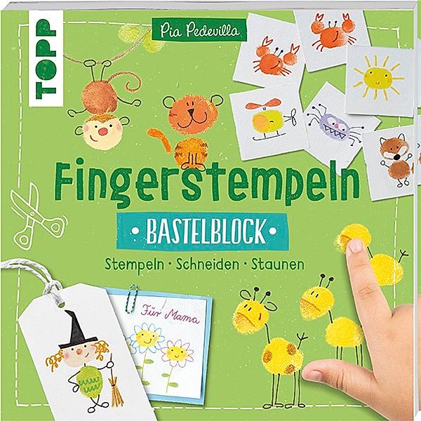 Fingerstempeln. Bastelblock, Pia Pedevilla