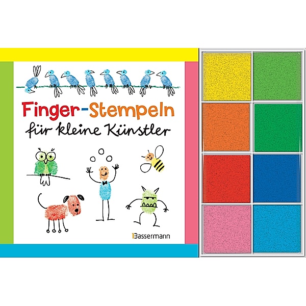 Fingerstempeln für kleine Künstler / Finger-Stempeln für kleine Künstler, m. 8 Stempelkissen, Norbert Pautner