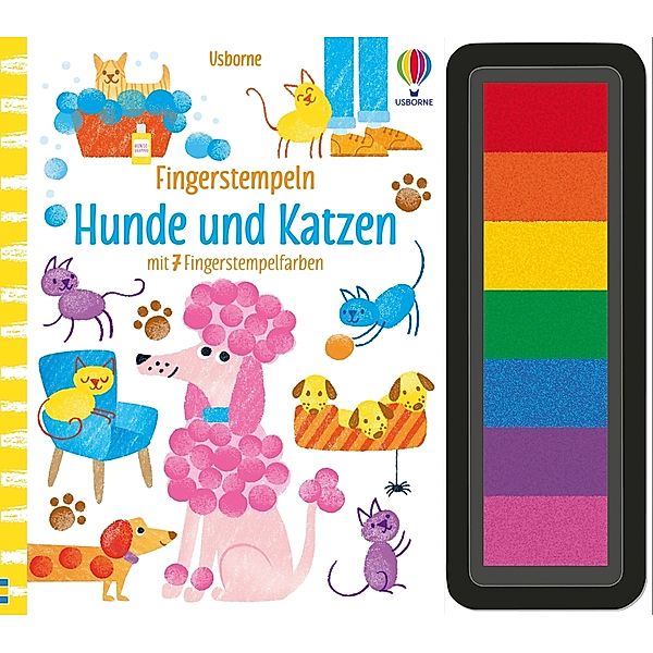 Fingerstempeln: Hunde und Katzen