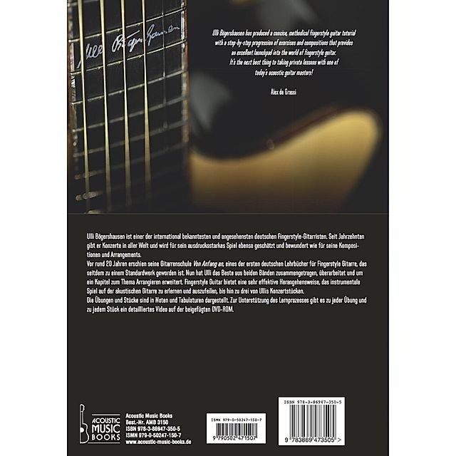 Fingerstyle Guitar von Anfang an, m. DVD-ROM Buch versandkostenfrei