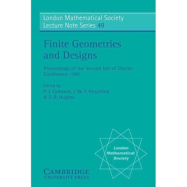 Finite Geometries and Designs