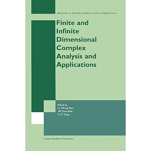 Finite or Infinite Dimensional Complex Analysis and Applications / Advances in Complex Analysis and Its Applications Bd.2