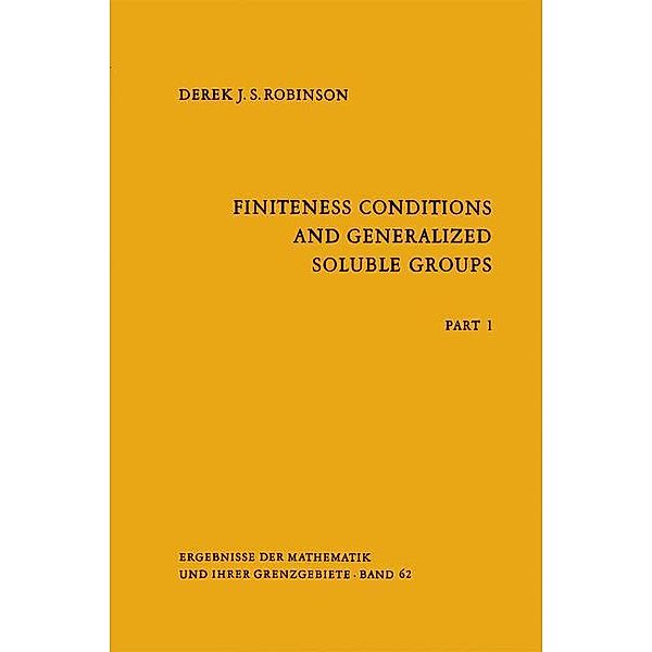 Finiteness Conditions and Generalized Soluble Groups, Derek J.S. Robinson