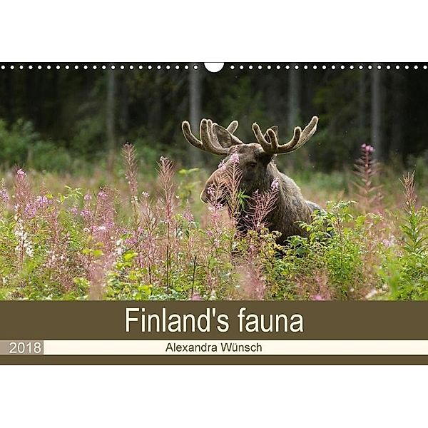 Finland's fauna (Wall Calendar 2018 DIN A3 Landscape), Alexandra Wünsch