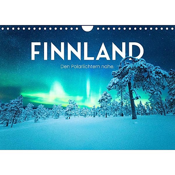 Finnland - Den Polarlichtern nahe. (Wandkalender 2023 DIN A4 quer), SF