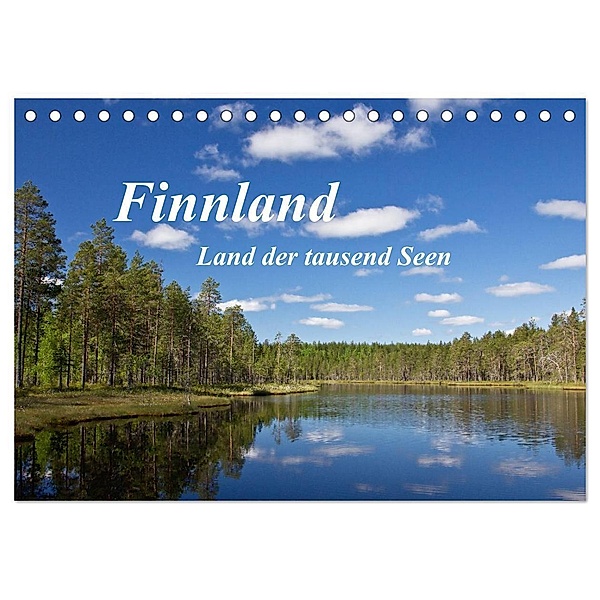 Finnland - Land der tausend Seen (Tischkalender 2024 DIN A5 quer), CALVENDO Monatskalender, Anja Ergler