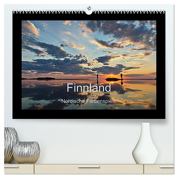 Finnland - Nordische Farbenspiele (hochwertiger Premium Wandkalender 2024 DIN A2 quer), Kunstdruck in Hochglanz, Andreas Bininda