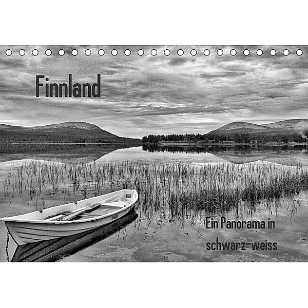 Finnland Panorama in schwarz-weiss (Tischkalender 2017 DIN A5 quer), Anke Thoschlag