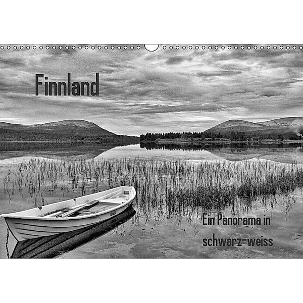 Finnland Panorama in schwarz-weiss (Wandkalender 2017 DIN A3 quer), Anke Thoschlag