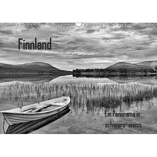 Finnland Panorama in schwarz-weiss (Wandkalender 2019 DIN A3 quer), Anke Thoschlag