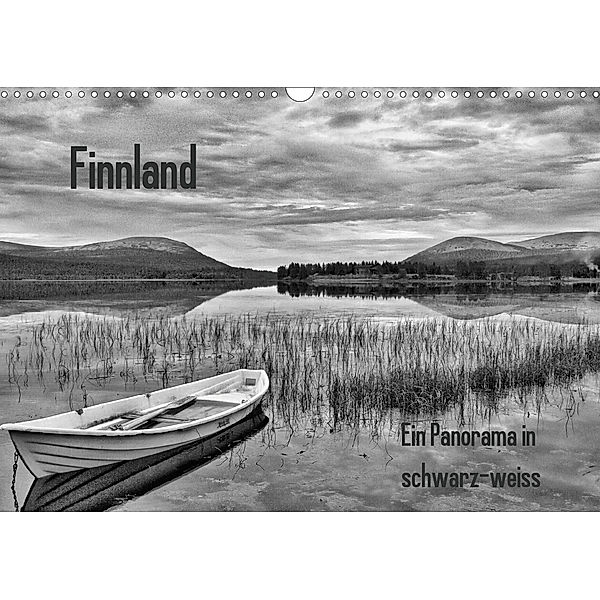 Finnland Panorama in schwarz-weiss (Wandkalender 2020 DIN A3 quer), Anke Thoschlag