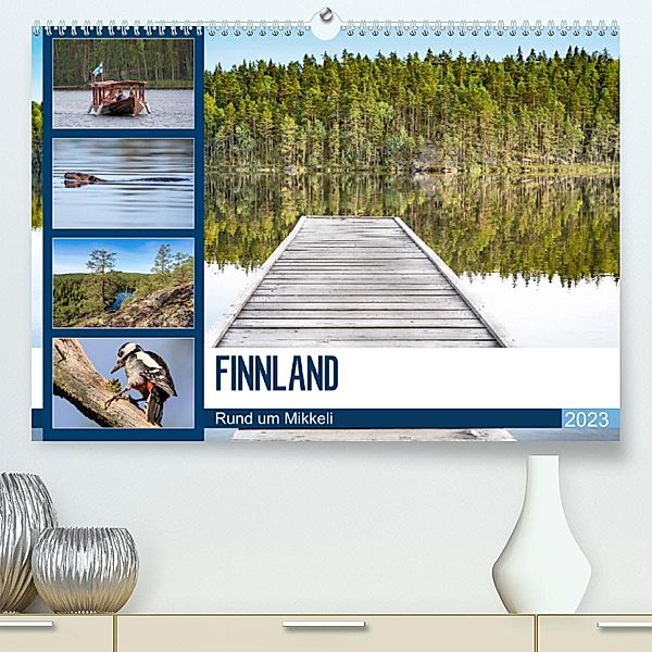 Finnland, Rund um Mikkeli (Premium, hochwertiger DIN A2 Wandkalender 2023, Kunstdruck in Hochglanz), Manuela Falke