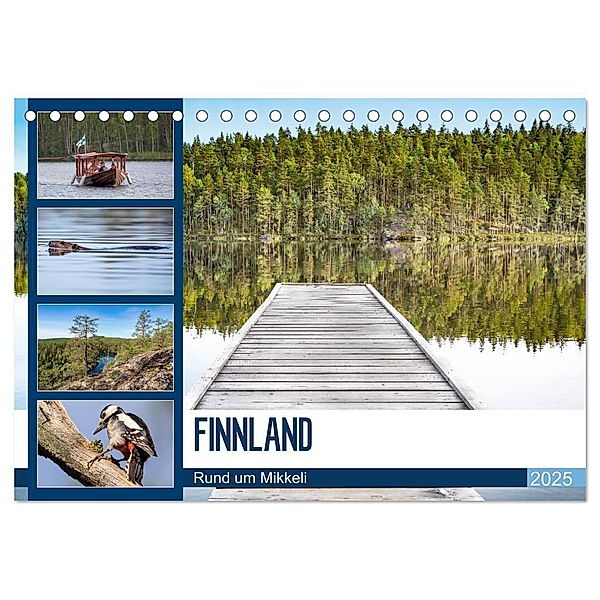 Finnland, Rund um Mikkeli (Tischkalender 2025 DIN A5 quer), CALVENDO Monatskalender, Calvendo, Manuela Falke