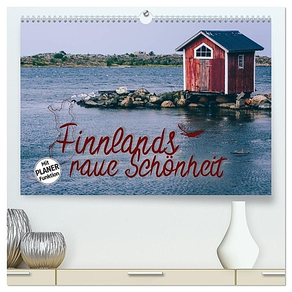 Finnlands raue Schönheit (hochwertiger Premium Wandkalender 2024 DIN A2 quer), Kunstdruck in Hochglanz, Simeon Trefoil
