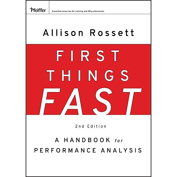 First Things Fast, Allison Rossett