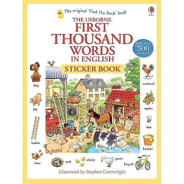 First Thousand Words in English Sticker Book, Heather Amery