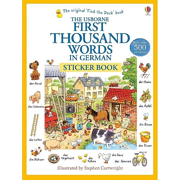 First Thousand Words in German Sticker Book, Heather Amery