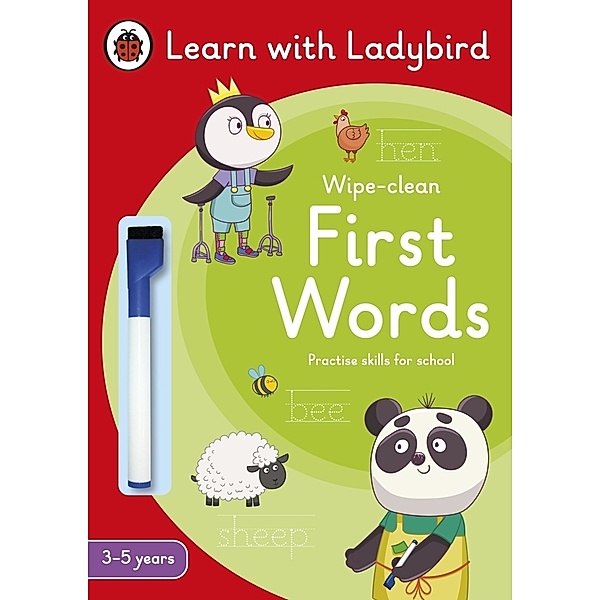 First Words: A Learn with Ladybird Wipe-Clean Activity Book 3-5 years, Ladybird