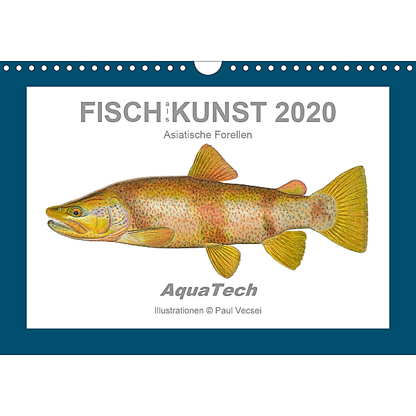 Fisch als Kunst 2020: Asiatische Forellen (Wandkalender 2020 DIN A4 quer), Paul Vecsei