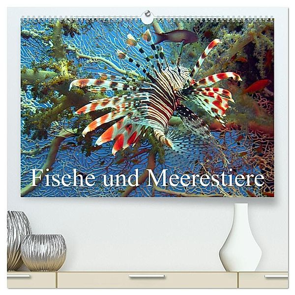 Fische und Meerestiere (hochwertiger Premium Wandkalender 2024 DIN A2 quer), Kunstdruck in Hochglanz, Elisabeth Stanzer