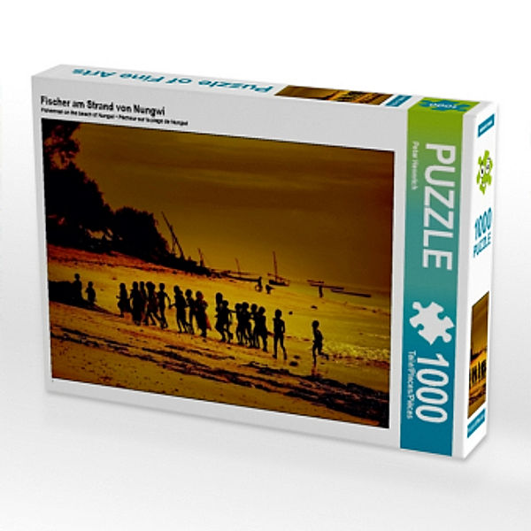 Fischer am Strand von Nungwi (Puzzle), Peter Hennrich