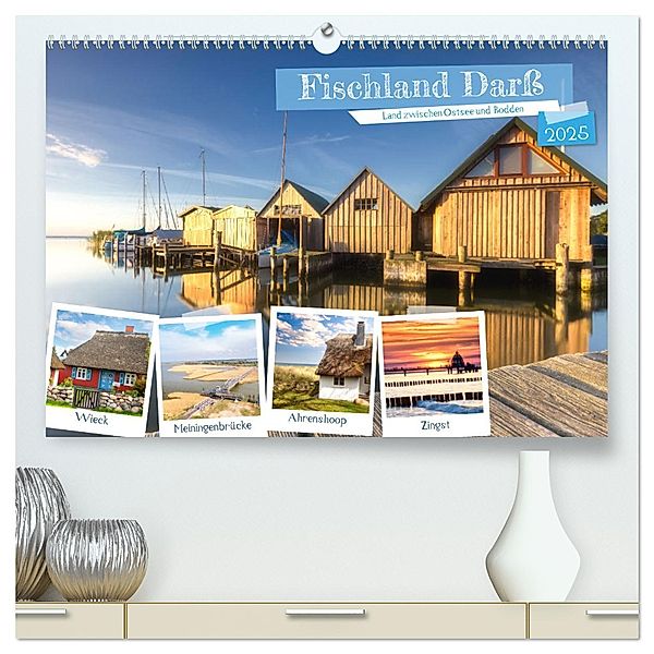 Fischland Darss, Land zwischen Ostsee und Bodden (hochwertiger Premium Wandkalender 2025 DIN A2 quer), Kunstdruck in Hochglanz, Calvendo, Tilo Grellmann Photography