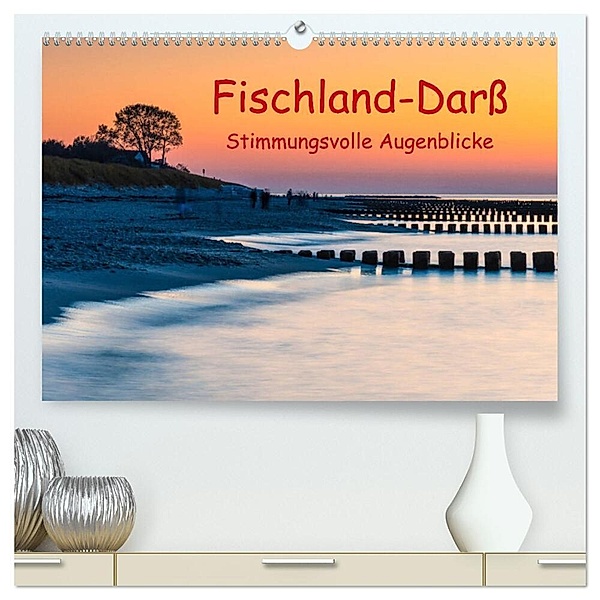 Fischland-Darß - Stimmungsvolle Augenblicke (hochwertiger Premium Wandkalender 2024 DIN A2 quer), Kunstdruck in Hochglanz, Klaus Hoffmann